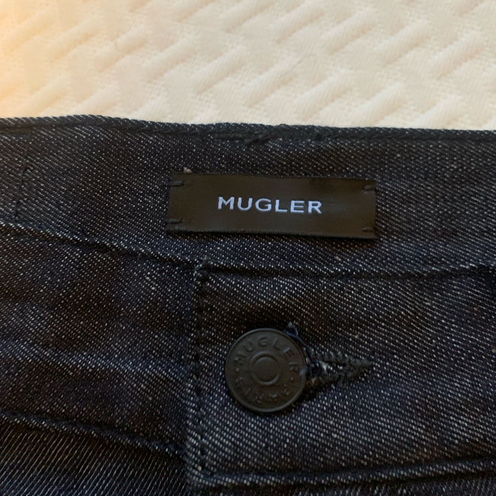Mugler Midnight Blue Denim Shorts - Picture 6 of 9